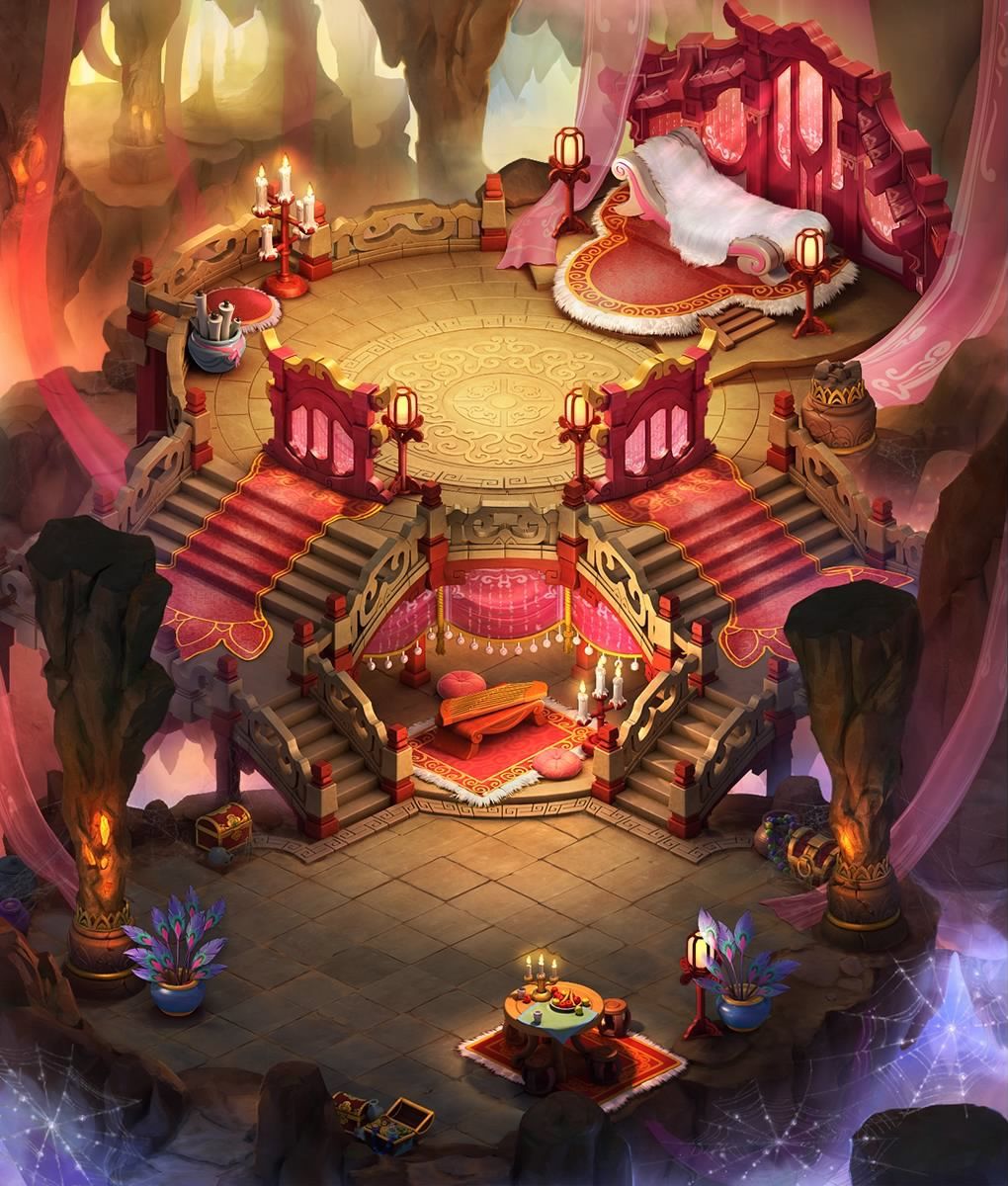 《梦幻西游》电脑版盘丝洞内迭代完整大图预览